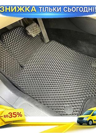 Килимки eva чорні для volkswagen passat сс 2008- гумовий килимок для салону авто захисту від бруду ku-22