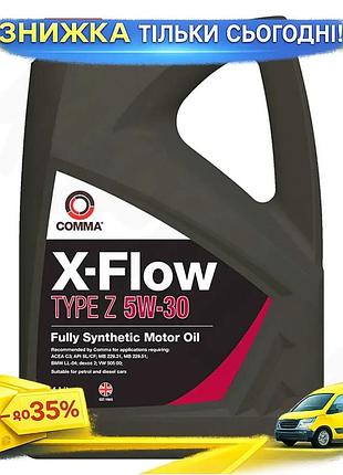 Ku моторное масло comma universal fit x-flow type z 5w-30 4л синтетическое для бензиновых и дизельных uni2l_k