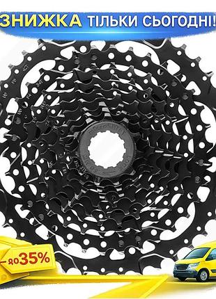 Кассета microshift h093 11-42t 9 скоростей ed black для велосипеда трансмиссия переключатель передач ku-22