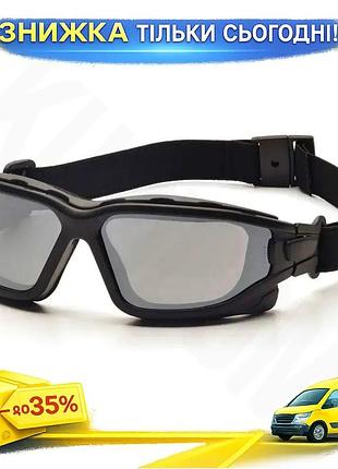 Баллистические очки pyramex i-force slim дымчатые uv400 anti-fog ansi z87.1 mil-prf 32432 - вело мото ст ku-22