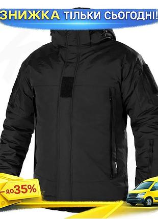 Ku куртка camotec defender universal fit зимняя черная 2xl для мужчин утепленная водонепроницаемая теп uni2l_k
