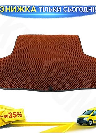 Коврик багажника eva коричневый для chevrolet aveo t250 2005-2011 модельный защитный коврик для авто ku-22