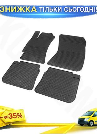 Килимки гумові 4 шт polytep для subaru impreza 2007-2011 захисні килимки в салон для авто прибирання ku-22