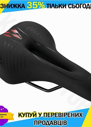 Ku седло велосипедное grey's universal fit черное 285ммх175мм для мужчин и женщин водонепроницаемое ст uni2l_k