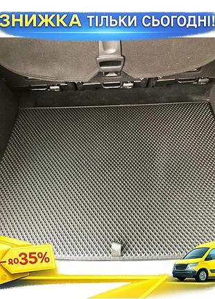 Килимок багажника eva чорний для peugeot 308 2007-2013 гумовий килимок для захисту від бруду ku-22