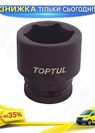 Головка торцевая ударная toptul 3/4" 19мм хром-молибденовая для ударных инструментов 1 шт ku-22