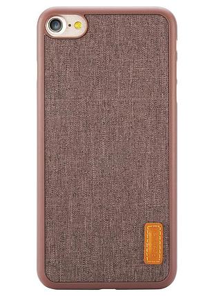 Ku чехол baseus grain universal fit для iphone se 2020 8 7 коричневый защитная накладка для смартфона uni2l_k 2