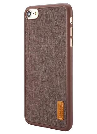 Ku чехол baseus grain universal fit для iphone se 2020 8 7 коричневый защитная накладка для смартфона uni2l_k 3