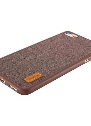 Ku чехол baseus grain universal fit для iphone se 2020 8 7 коричневый защитная накладка для смартфона uni2l_k 5