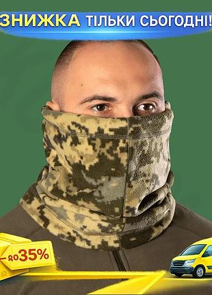 Ku шарф-труба camotec comfyfit universal fit флисовый баф для зимних активностей комфортная защита лиц uni2l_k