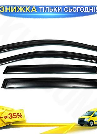 Вітровики long hic для toyota rav 4 2006-2013 4 шт дефлектори вікон самоклейка для захисту від дощу ku-22