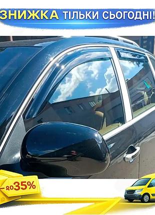 Ветровики hic для porsche cayenne 2003-2010 4шт дефлекторы окон самоклейка защита от дождя ku-22