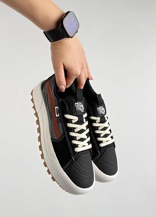 Vans old skool mte-1 gtx w black grey brown 4