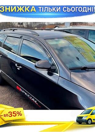 Ветровики hic для volkswagen passat b6 2006-2012 4 шт дефлекторы окон самоклейка защита от дождя ku-22
