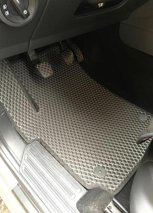 Килимки eva чорні для volkswagen amarok 2010-2022 гумовий килимок в салон авто захисту від бруду ku-22