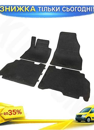 Резиновые коврики polytep для mercedes citan 2013-2023 4 шт защитные коврики для салона авто ku-22