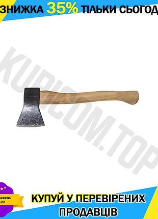 Ku топор dv 700г universal fit с деревянной ручкой для рубки и колки древесины сокира для работы в сад uni2l_k