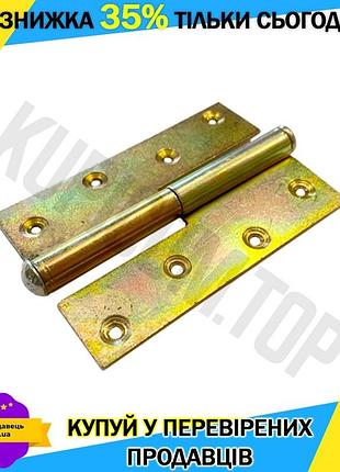 Ku петля дверная ks-ukr universal fit 85 мм левая цинковая для металлической и деревянной двери петля uni2l_k