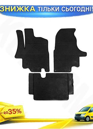 Резиновые коврики polytep для renault master 1998-2010 3 шт защитные коврики для салона автомобиля ku-22