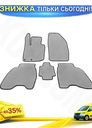 Коврики eva серые для honda civic hb 2006-2012 модельные резиновые коврики для защиты салона авто ku-22