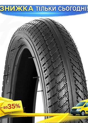 Ku покришка велосипедна grey's universal fit 280x65-203 чорна шина для дитячих візків електросамокатів uni2l_k