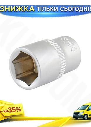 Ku головка торцевая molder universal fit cr-v 1/4'' 11мм для гайковерта и воротка насадка для монтажа uni2l_k