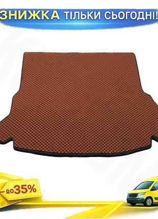 Килимок багажника eva цегляний для hyundai tucson jm 2004- килимок в багажник захист від забруднень ku-22