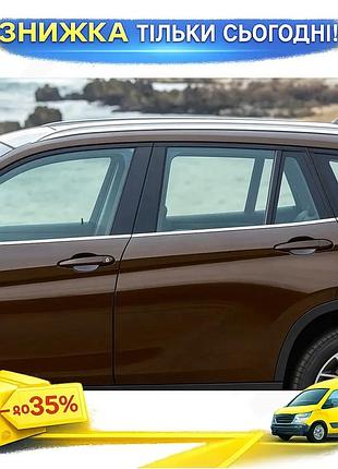 Накладки на окна хромированные carmos для bmw x5 e-70 2007-2013 6 шт самоклейка защита от повреждений ku-22