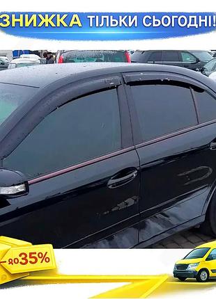 Ветровики hic для mercedes e-class w211 2002-2009 4шт дефлекторы окон самоклейка защита от дождя ku-22