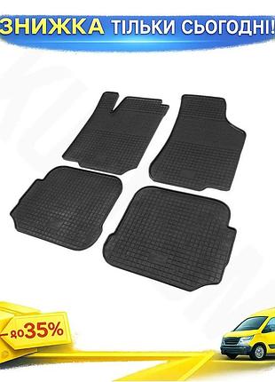 Резиновые коврики 4 шт polytep для volkswagen beetle 1998-2005 черные защитные коврики в салон авто ku-22