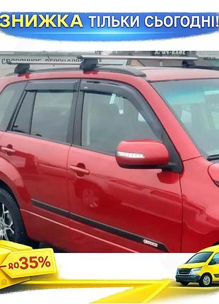 Ветровики hic для suzuki grand vitara 2005-2017 4 шт дефлекторы окон самоклеящиеся для защиты от дождя ku-22