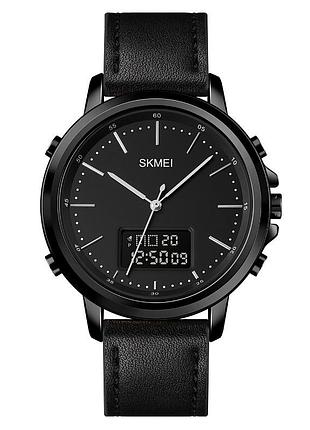 Мужские спортивные наручные часы skmei 1652 черные кварцевые часы с подсветкой для активного отдыха и по ku-22