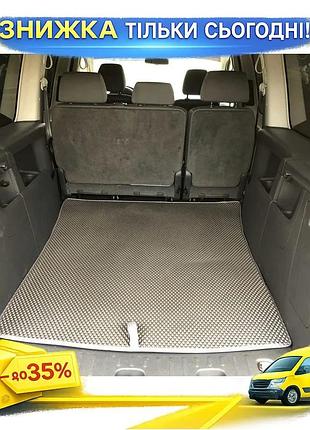 Коврик багажника v2 maxi eva черный для volkswagen caddy 2010-2015 модельный защитный элемент для авто у ku-22