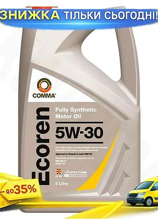 Ku моторное масло comma universal fit ecoren 5w-30 5л синтетическое для бензиновых и дизельных автомоб uni2l_k