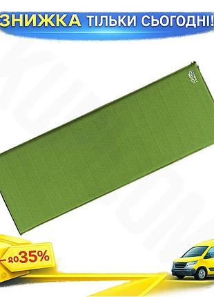 Ku коврик самонадувающийся terra universal fit incognita 5 см зеленый для кемпинга и походов туристиче uni2l_k