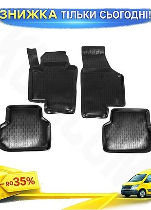 Резиновые коврики niken 3d для volkswagen jetta 2011-2018 4шт защитные коврики для салона авто защиты от ku-22
