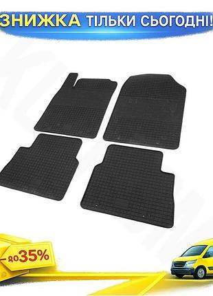 Резиновые коврики polytep для opel vectra c 2002-2008 4 шт защитные коврики в салон авто ku-22