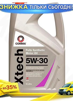 Ku моторное масло comma universal fit xtech 5w-30 5л синтетическое для бензиновых и дизельных автомоби uni2l_k