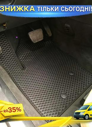 Килимки eva чорні для volvo xc90 2002-2014 7 місний 3 ряди захисні килими в салон авто ku-22