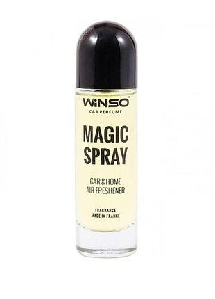 Ароматизатор winso magic spray 30мл lemon tea для автомобиля и дома освежитель воздуха нейтрализатор зап ku-22 2