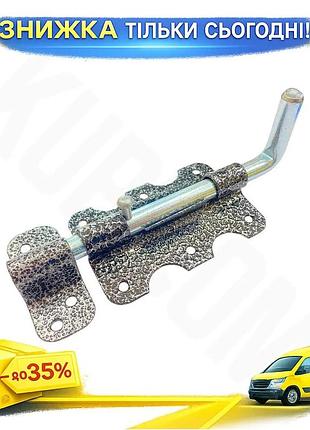 Ku шпингалет ks-ukr рукоятка universal fit 55х115 серый антик для дверей и окон запорное устройство за uni2l_k