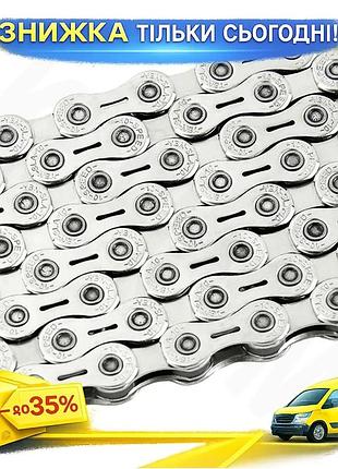 Ланцюг велосипедний grey's sla-h10 silver 10 швидкостей 116 ланок для shimano sram велосипедний ланцюг ku-22