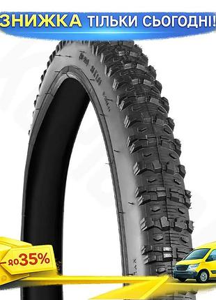 Ku покрышка велосипедная grey's universal fit 26x1.95 черная универсальная шина для городских и горных uni2l_k