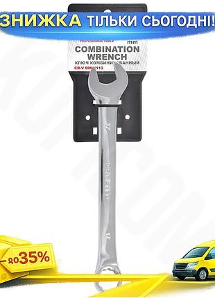 Ku ключ комбинированный carlife universal fit 17мм гаечный и накидной для авто ремонта инструмент для uni2l_k
