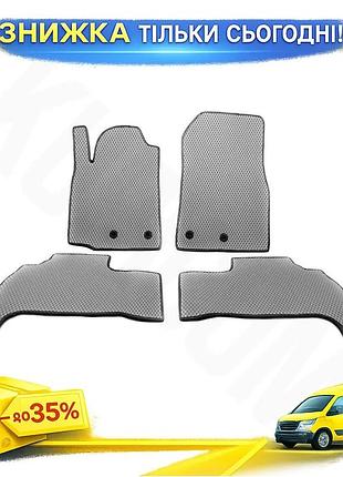 Коврики eva серые для toyota land cruiser 200 2012-2021 5 шт резиновый коврик для салона авто ku-22