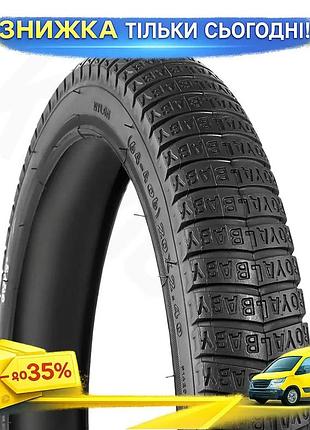 Ku велосипедная покрышка grey's universal fit 20x2.40 черная шина для bmx фристайла для активного ката uni2l_k