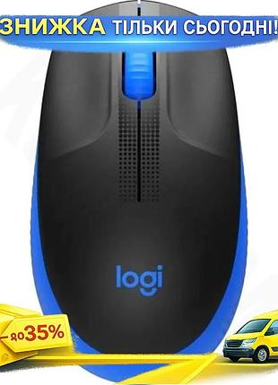 Ku миша logitech бездротова universal fit оптична синя чорна 1000 dpi для комп'ютера та ноутбука з під uni2l_k