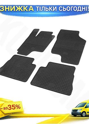 Резиновые коврики 4 шт polytep для hyundai getz модельные защитные покрытия для салона авто ku-22