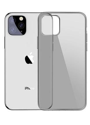 Ku чехол для iphone universal fit 11 pro baseus simplicity силиконовый прозрачный черный для защиты от uni2l_k 2