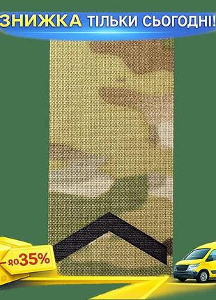 Ku погон camotec старший universal fit солдат мультикам нашивка на липучке для военных и активного отд uni2l_k